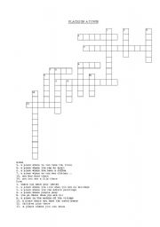 English Worksheet: Places in a town