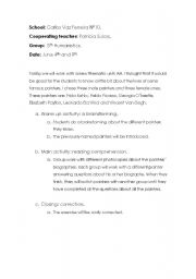 English worksheet: Art