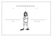 English Worksheet: What will Claire wear?