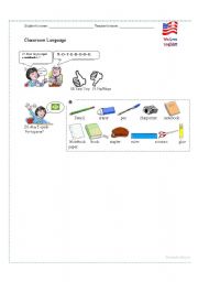 English Worksheet: Classroom Language_part2