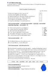 English Worksheet: listening activity-song: red hodded sweatshirt