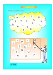 English worksheet: Alphabet