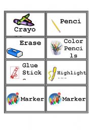 English worksheet: Classroom Labels