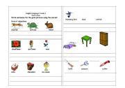 English worksheet: Adjectives