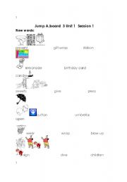 English Worksheet: jumb aboard series