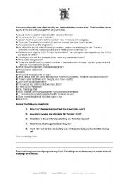 English Worksheet: Filing in participants