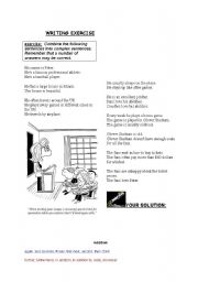 English Worksheet: Writing Exercise