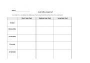 English worksheet: GOAL SETTING