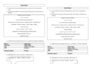 English worksheet: comprehension grid