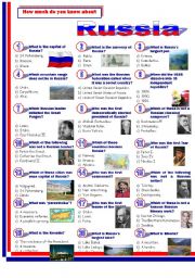 English Worksheet: Russia