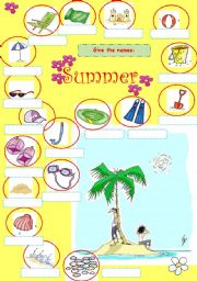 English Worksheet: Summer holidays - beach