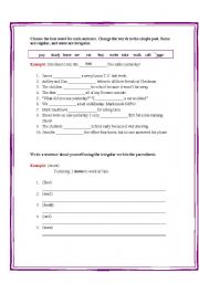 English worksheet: Irregular Verbs Worksheet