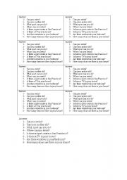 English worksheet: CAN/ THERE IS-ARE