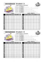 English Worksheet: Battleships