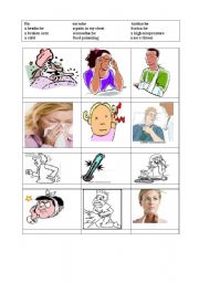 English Worksheet: illness vocabulary