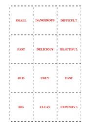 English Worksheet: Comparatives Board Game Part II
