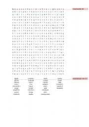 English Worksheet: Fruits