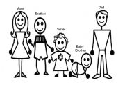 English Worksheet: Family