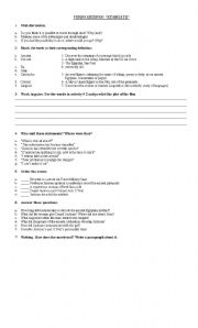 English worksheet: Video Guide Stargate