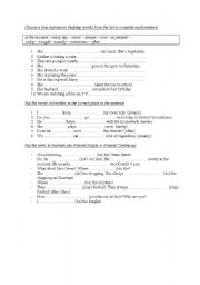 English Worksheet: Time expressions