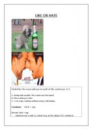 English Worksheet: gerund