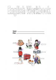 English Worksheet: Work book front cover