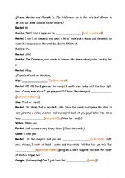 Halloween, Series: FRIENDS (transcript and fill in text)