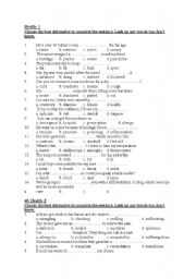 English Worksheet: Health