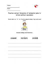English Worksheet: hand writing paper