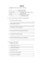 English Worksheet: simple present