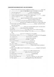 English Worksheet: gerund and infinitive