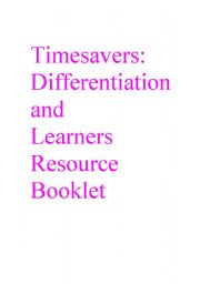 Timesavers Differentiation and Learners Resource Booklet