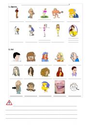 English Worksheet: HOW TO DESCRIBE SOMEONE
