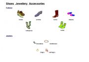 English Worksheet: Shoes Jewellery Accessories