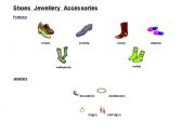 English worksheet: Shoes Jewellery Accessories