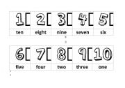 English worksheet: Cut the numbers