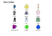English Worksheet: mens clothes