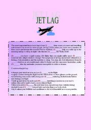 English worksheet: Jet Lag