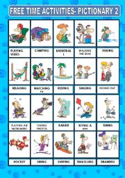 free-time-activities  Free time activities, English vocabulary