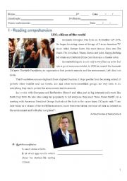 English Worksheet: Leo, citizen of the world