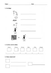 English worksheet: Test