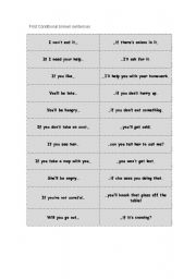 English Worksheet: first conditional