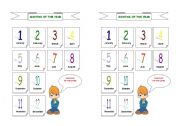 English Worksheet: Months