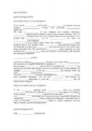 English Worksheet: Health news