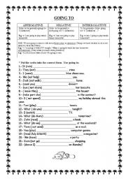 English Worksheet: Going to