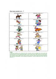 English Worksheet: How many