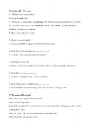 English worksheet: Advanced High School English Test