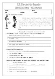 English Worksheet: English Test