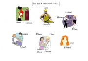 English Worksheet: People & Nationalities