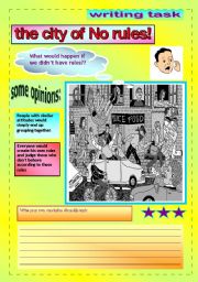 English Worksheet: speaking and writing activity